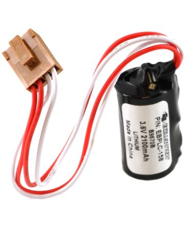 3.6V PLC Computer Backup Battery Replaces COMP-158 Eternacell B9670B Newark 09H1517 Omron: 3G2A9-BAT08 C1000H C1000HF SERIES CONTROLS C120F SERIES CONTROLS C20 SERIES CONTROLS