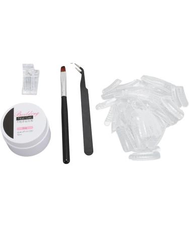 Nail Extension Gel Set Nail Shaping Clip Nail Tips Nail Pen Tweezers Long Lasting Nail Extension Strengthen Gel for Nail Salon - Buy Online on SooperMarket.com
