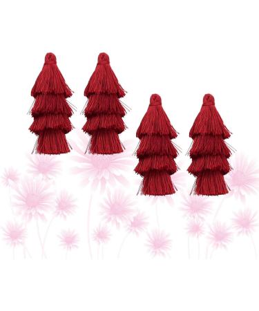 EXCEART 8 Pcs Tassel Earrings Hanging Tassel Keychain Tassel Earring Accessories Pendant Long Key Chain - Buy Online on SooperMarket.com