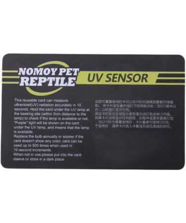 Pssopp 5pcs UV Rapid Test Cards - UVB Sensor for Reptile Heating Lamps | Photochromic UVB Card Display - Worldwide Shipping - Buy Online on SooperMarket.com
