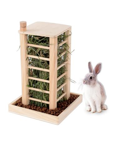 Balama Hay Rack Feeding Bowl 36 x 24 x 24 cm for Rabbits Guinea Pigs Rabbits Hamsters Mice Rats