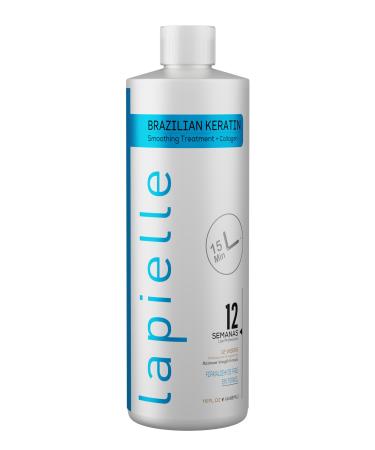 Brazilian Keratin Formaldehyde Free Hair Straightening Treatment - Ideal for Moisturizing Straight Hair and Eliminating Frizzy Hair - 16 oz