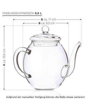 Creano Tea Blum Gift Set - Bloomed Spring Harvest with 500ml Glass Jug & 6 White Teas - Ideal Mother's Day Gift - Buy Online on SooperMarket.com