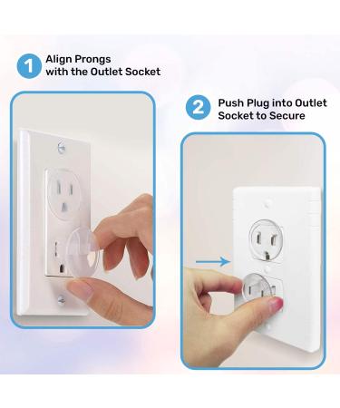 24 Pack Baby Proofing Outlet Covers - Shock Prevention, Easy Installation, Safe & Secure Plastic Plug Covers - Buy Online on SooperMarket.com