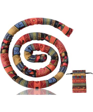 Spiral Lock Hair Tie Bendable Hair Bands Ethnic Style Hair Ropes Ties Horsetail Headband Colorful Dreadlocks Long Ponytail Holders Hair Accessories - Buy Online on SooperMarket.com