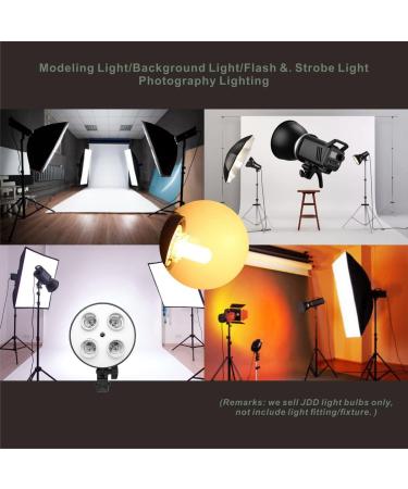SKYEVER JDD Halogen Lamp Bulb AC 110V-130V E26 150 Watts for Photography Lighting  Modeling Light  Strobe Light and Flash Lamp  Warm White 2900K (4 Pack) - Buy Online on SooperMarket.com