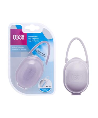 LOVI Pacifier Holder Rose | BPA-Free | Universal & Easy to Wash | 0 Months+ | Two Practical Handles | Pink - Buy Online on SooperMarket.com