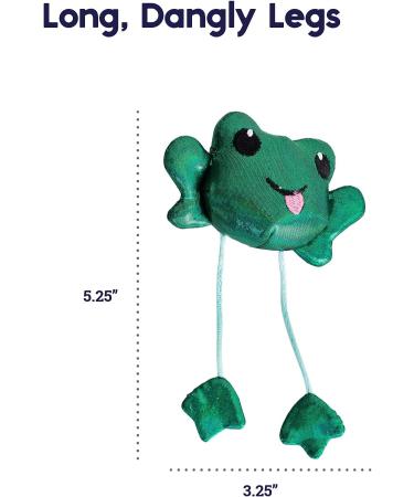 Petstages Toss N Dangle Frog - Interactive Cat Toy with Catnip | Fun Frog Design for Happy Cats - Shop Internationally! - Buy Online on SooperMarket.com