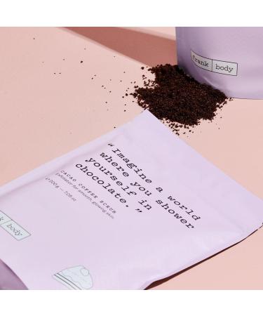 Frank Body Cacao Coffee Scrub | Natural Vegan Exfoliating Body Scrub for Smooth Hydrated Skin | 7.05 oz | Cruelty-Free with Cacao & Macadamia Oil - Buy Online on SooperMarket.com