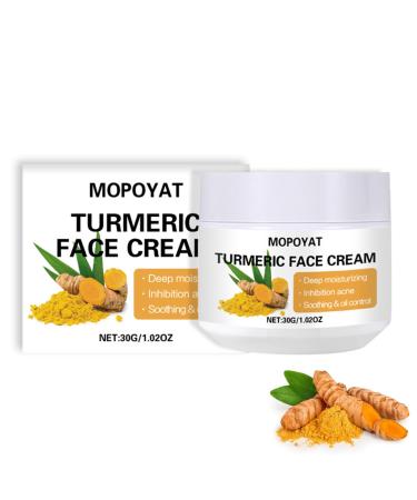 Turmeric Face Cream Face Moisturiser Anti Aging Cream for Radiant & Glowing Skin Dark Spot Corrector Remover for Face Natural Turmeric Cream Skin Care Moisturizing Erase Fine Lines Firming