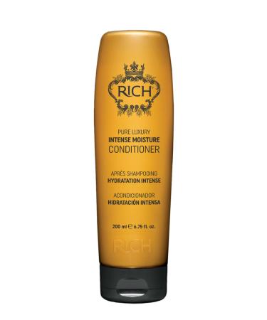 RICH Moisture Conditioner for Damaged & Dry Hair - Moisturizing & Smoothing Anti-frizz Prevents Split Ends - Marula Oil & Cherry Blossom Extract - 6.75 oz