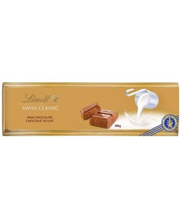 Lindt SWISS CLASSIC Gold Milk Chocolate Bar 300 Grams