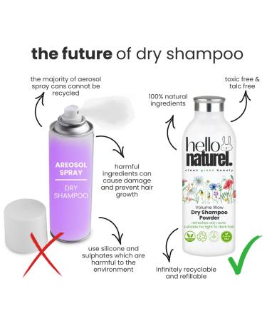 Dry Shampoo Powder | Benzene Free & Non-Aerosol | 100% Natural Vegan Formula | Large Size | Long Lasting & Recyclable | Shop Internationally - Buy Online on SooperMarket.com
