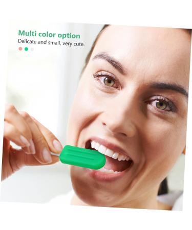 Didiseaon 12 Pcs Popsicle Silicone Chew Chewies Retainer Container Case Device Smile Direct Adult Pacifier Silicone Pacifier Jaw Retainer Holder Case Silica Gel Invisible Chew Stick mediumx2pcs As Shownx2pcs - Buy Online on SooperMarket.com