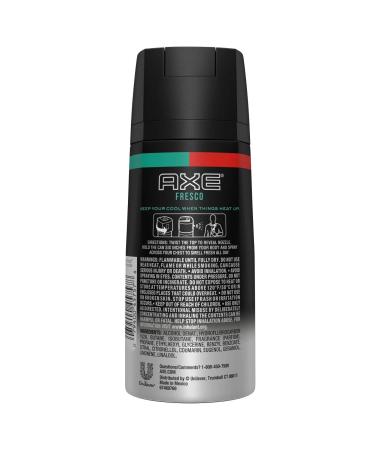 Axe Fresco Deodorant Body Spray - Cool Sage & Mandarin - 4 OZ (113g) - Pack of 3 - Buy Online on SooperMarket.com