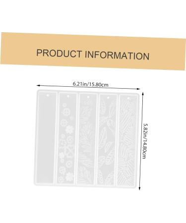 TEHAUX 2pcs Bookmark Mold Bookmark Making Mold Crystal Epoxy Molds Resin Epoxy Molds Silicone Molds Resin Moulds DIY Molds for Resin Sequins School Supplies Silica Gel Cat Paw Student White 2x2pcs 15.8X14.8cmx2pcs - Buy Online on SooperMarket.com
