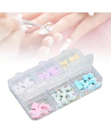 Nail Art Decoration Portable Elegant Nail Care Bowknot Accessories Safe Resin Beautiful for DIY - Buy Online on SooperMarket.com
