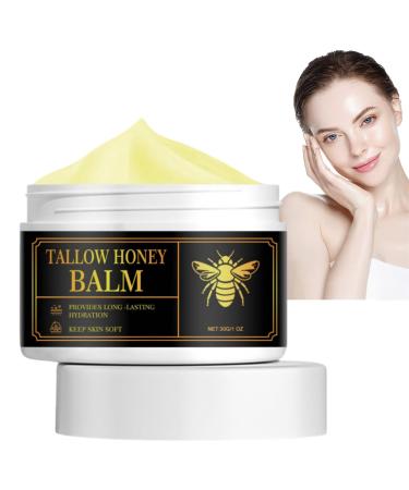 Tallow Honey Balm Tallow Moisturizer Firming Face Cream Tallow Face Cream Tallow Balm Instant Wrinkle Remover Tallow And Honey Balm Repair Barrier Face & Body Moisturiser For Dry Skin 30g