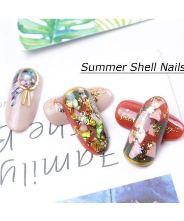 12 Grids Nail Art Shell Flakes Fragments Texture 3D Nail Charm Nail Art Decoration Manicure DIY Accessories - Buy Online on SooperMarket.com