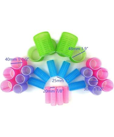 Gift Packaging Hair Rollers Self Grip Holding Rollers Hairdressing Curlers Hair Design Sticky Cling Style For DIY Or Hair Salon By Kamay's (Gripping Sticky Rollers 30PCS 5 Size-20 25 30 40 48mm) Nylon Sticky 30PCS 5 Sizes - Buy Online on SooperMarket.com