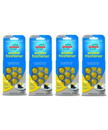 Glisten Garbage Disposer Care Freshener Capsules Lemon Scent, 10 Each, 4-Pack, 4 Count