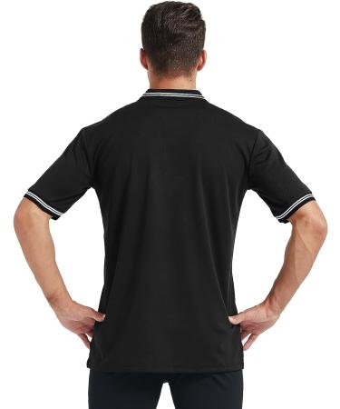 FitsT4 Short Sleeve Polo Umpire Jersey/Referee Uniform - Black, Medium - Buy Online on SooperMarket.com