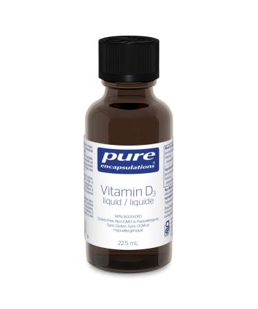 Pure Encapsulations Vitamin D3 Liquid - 1000 IU Liquid Vitamin D3 - For Healthy Bones & Immune Support - Gluten Free & Vegetarian - 22.5 mL