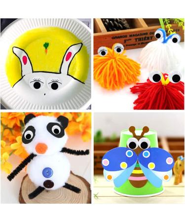 1210pcs Googly Wiggle Eyes Self Adhesive Craft Sticker - Multi Sizes 4mm to 25mm - DIY by ZZYI - Buy Online on SooperMarket.com