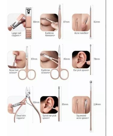 Verdant Touch Nail Care Tools Professional Manicure Pedicure Kit 18-in-1 Nail Clippers Set Rose GoldNail Care Tools - Buy Online on SooperMarket.com
