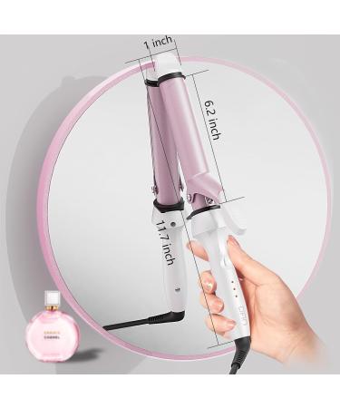 DAN Hair Curler - Dual Voltage 1-Inch Curling Iron for Travel | Best Hair Curling Iron in White - Buy Online on SooperMarket.com