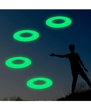 URBANSTREAM Glow in The Dark Flying Rings Discs - 4 Pack | Floats on Water | Light-Up Frisbees - Buy Online on SooperMarket.com