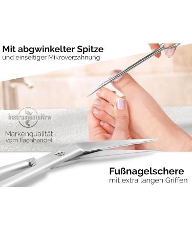 Large Long Nail Scissors for Seniors | Micro-Toothed Foot Care Set for Toenails & Fingernails (16 cm) - Pedicure Alternative to Nail Tongs - Buy Online on SooperMarket.com