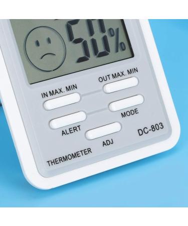 Thermometer Hygrometer - High/Low Temperature Alarm, Office, Workshop, Lab, Living Room - Buy Online on SooperMarket.com
