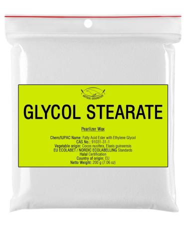 Glycol Stearate - 7.06 oz | 200 g - Emulsion stabilizer - Opacifying- Pearlizing - Skin-Conditioning Agent - Emollient - Emulsifying - Surfactant - DIY Cosmetics and Other Craft Projects