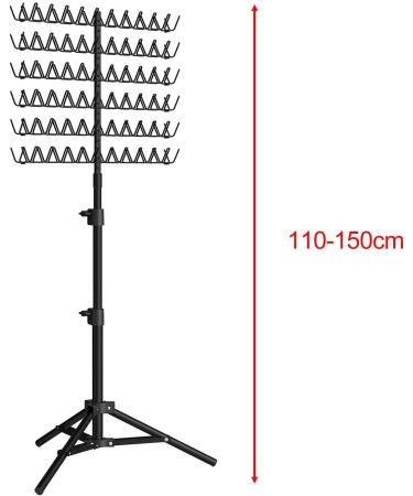Folpus Hair Braiding Rack 110-150cm Foldable Keep Neat and Tidy Hair Display Stand Hair Holder - Buy Online on SooperMarket.com