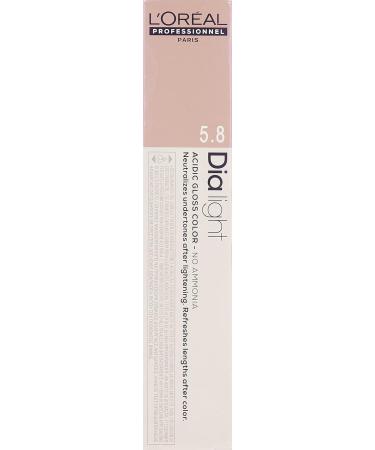 L'Or al Professionnel DiaLight 5.8 Colouring Light Brown Mocha Free Ammonia 50 ml - Buy Online on SooperMarket.com