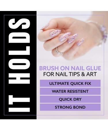 Extra Strong Brush On Nail Glue for Press On Nails - Waterproof & Long Lasting - Professional Nail Bond 8ml - Buy Online on SooperMarket.com