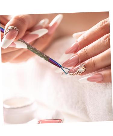 KALLORY Nail Trimmer Nail Care Tools Nail Scraper Metal Cuticle Pusher Cuticle Pusher Set Stainless Triangle Nail Polish Remover Tool (4 Pieces Silver) Pedicure Tools Nail Trimmers Blue - Buy Online on SooperMarket.com