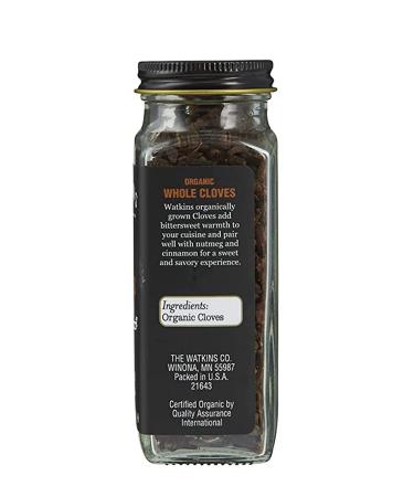 Watkins Gourmet Organic Whole Cloves Spice Jar - 1.5 oz | Non-GMO, Kosher | 1-Pack - Buy Online on SooperMarket.com