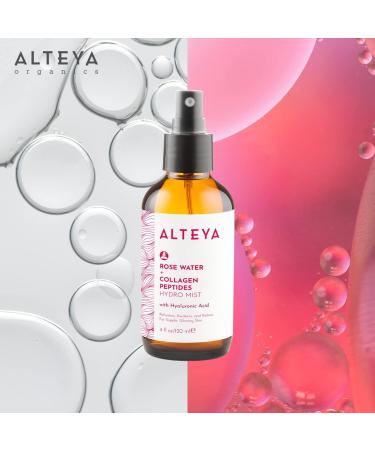 Alteya Organics Rose Water Face Toner with Collagen Peptides and Hyaluronic Acid - 4 fl oz | 120mL - Buy Online on SooperMarket.com
