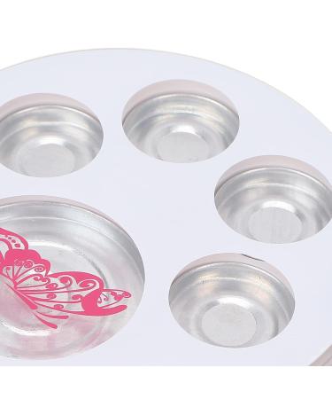 Empty Eyeshadow Makeup Palette - 5pcs Round Metal Pans | DIY Eye Shadow Container for Blush & Brow Powder - International Shipping Available - Buy Online on SooperMarket.com