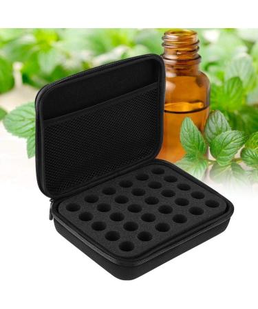 Wifehelper Essential Oils Carrying Bag - Hard Shell Case with Foam Insert for 5ml Bottles - Black Storage Organizer - Buy Online on SooperMarket.com