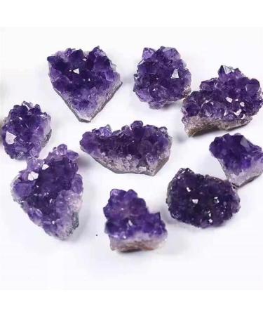1pc 60g-120g Small Size Bulk Natural Amethyst Crystal Cluster Geode Rough Stone Collection Display Specimen Suitable for Furniture Decoration Full of Texture (Size : 1pc 85g-100g) - Buy Online on SooperMarket.com