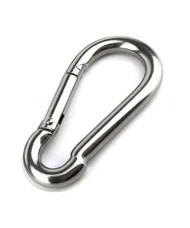 Large Carabiner Clip,5-1/2 Inch Heavy Duty Stainless Steel Spring Snap Hook for Outdoor Living,Gym,Boating,Hammock