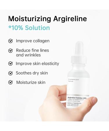 VEROA 30 Ml Argireline-Solution 10% Face Serum - Peptide Serum Anti Aging & Skin Brightening Hydrating Serum - Easy to Absorb Collagen Boost Anti-Aging Serum Suitable for All Skin Types - Buy Online on SooperMarket.com