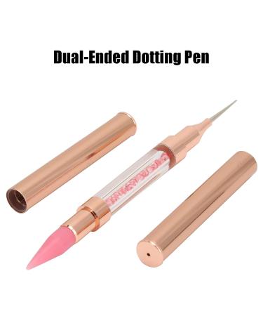 Double-Sided Dotting Pen for Nail Art - Rhinestone Picker & DIY Decoration Tool (Pink) | International Shipping Available - Buy Online on SooperMarket.com