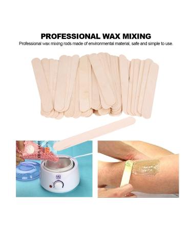 50pcs Wooden Wax Spatula - Disposable Facial Mask & Hair Removal Applicator | Best Quality Tongue Depressor for Spa & Home Use - Buy Online on SooperMarket.com