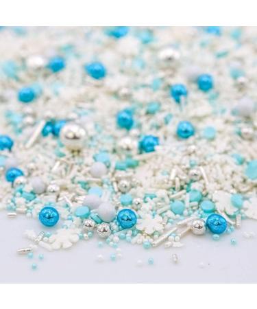 Super Sprinkle Schneegest ber 180g | Colorful Baking Sprinkles | Chocolate Pearl Cake Decoration | Sugar Snowflake Sprinkles | AZO Dye-Free | International Shipping - Buy Online on SooperMarket.com