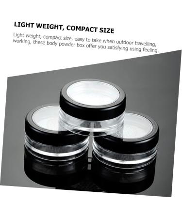 Gogogmee 4pcs Powder Box Powder Puff Face Powder Compact Case Loose Powder Containers Body Powder Travel Pack - Buy Online on SooperMarket.com