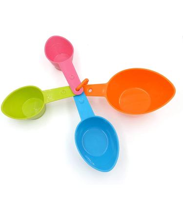 Rypet Pet Food Scoop Set - Measuring Cups and Spoons for Dog, Cat, and Bird Food - Set of 4 (Random Color) - Buy Online on SooperMarket.com